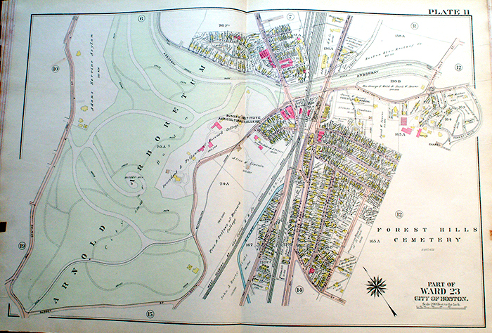 Property Map, 1914 (Archives of Arnold Arboretum)
