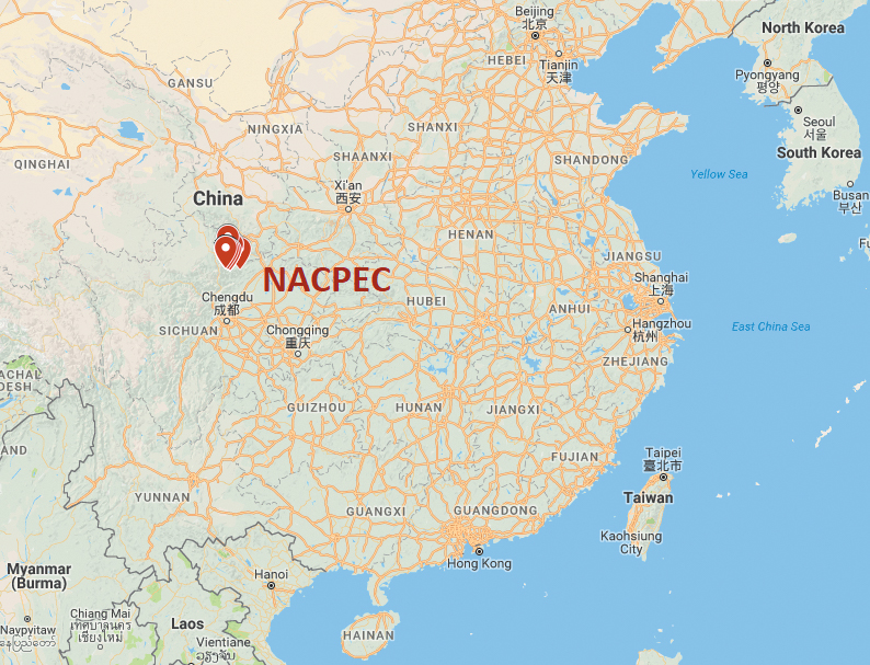 A map of eastern China.