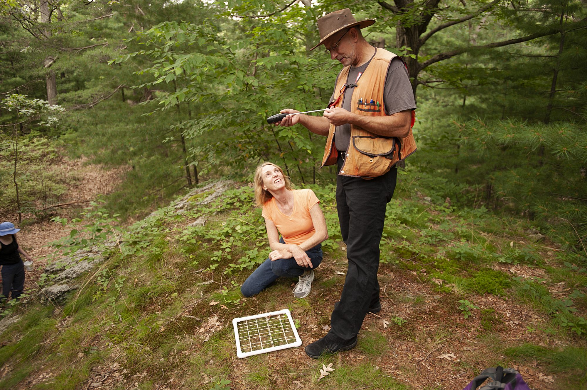 Richard Hallet in the field