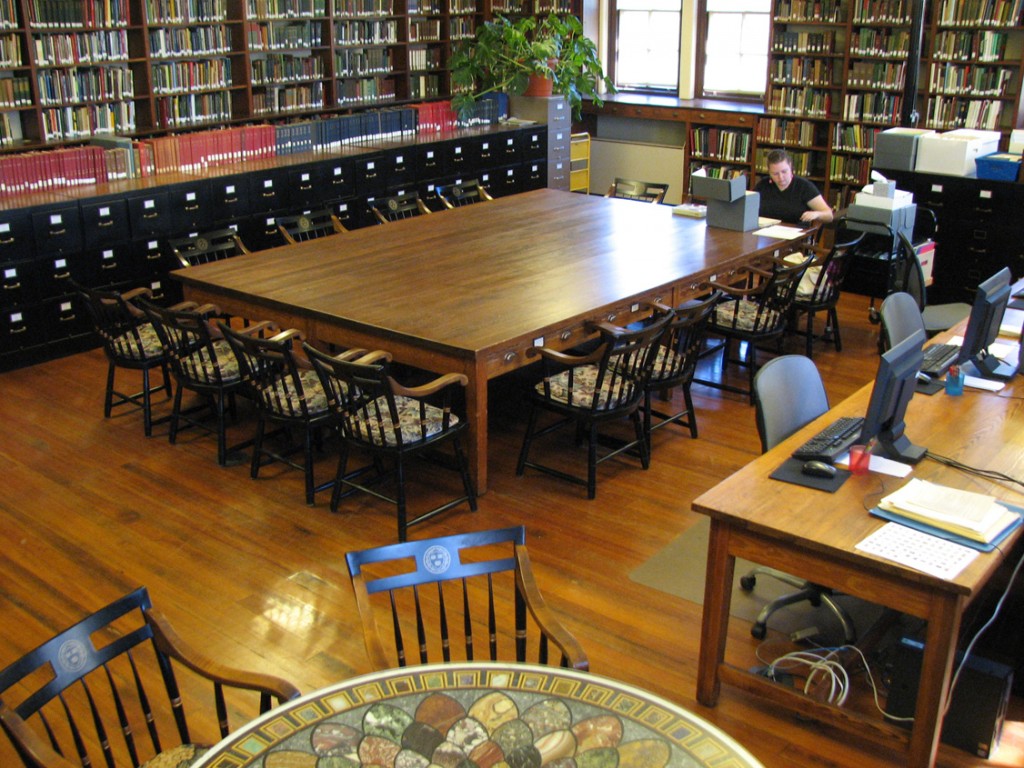 Library reading room