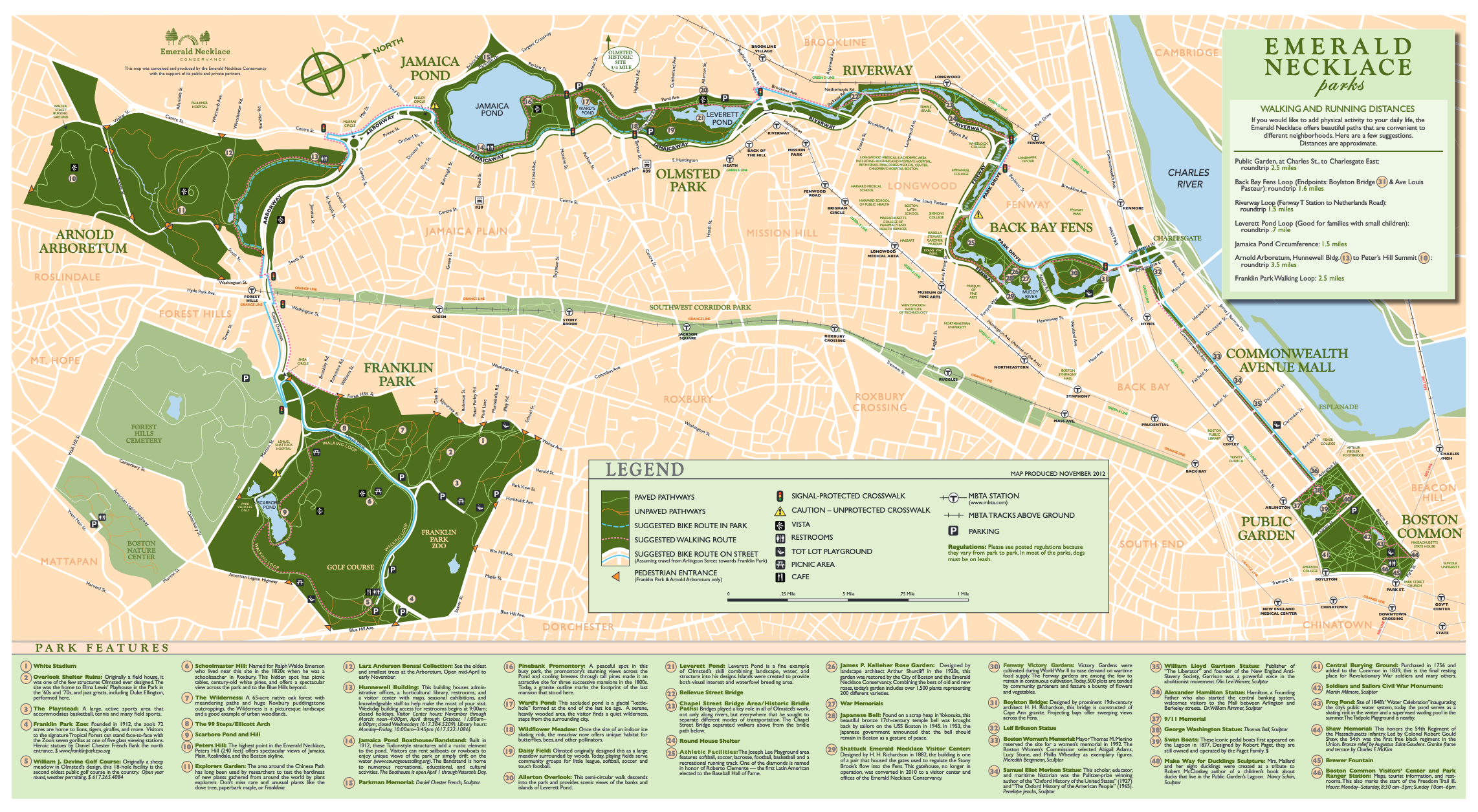 Map of the Emerald Necklace