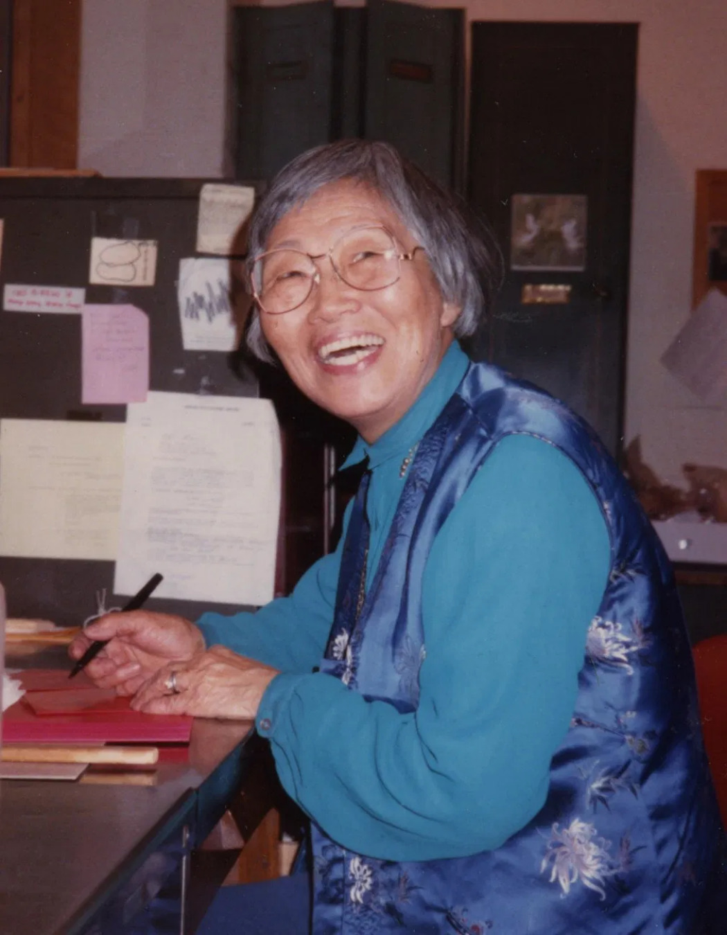 Dr. Shiu-Ying Hu at Harvard University, 1987.