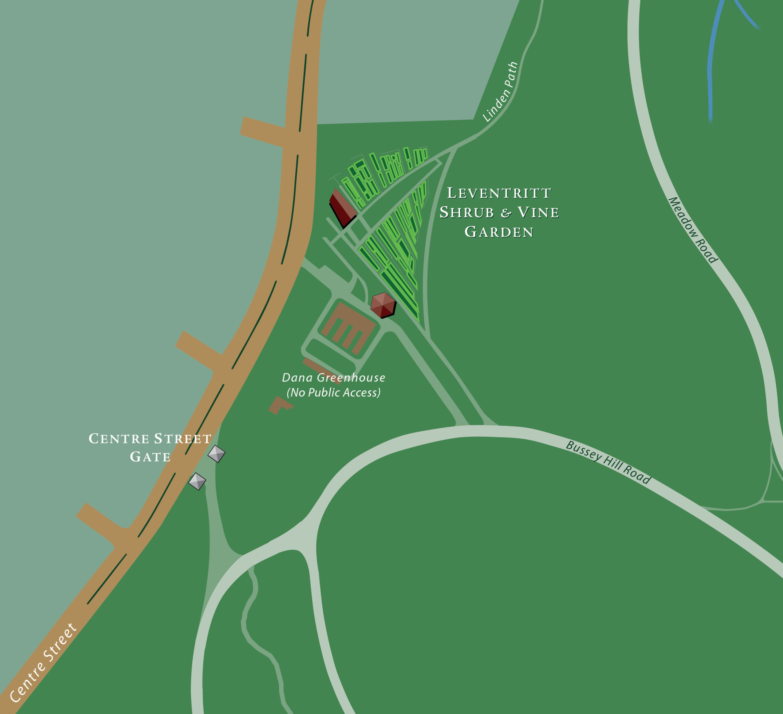 Map of the Leventritt Garden