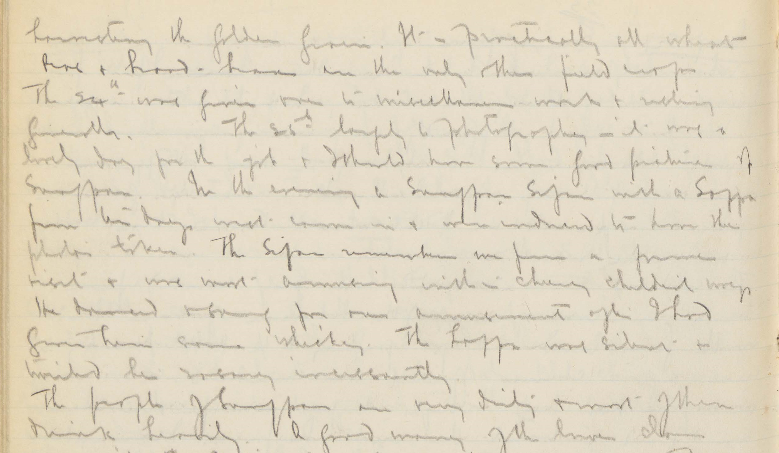 Extract from Ernest Wilson's Field Diary.