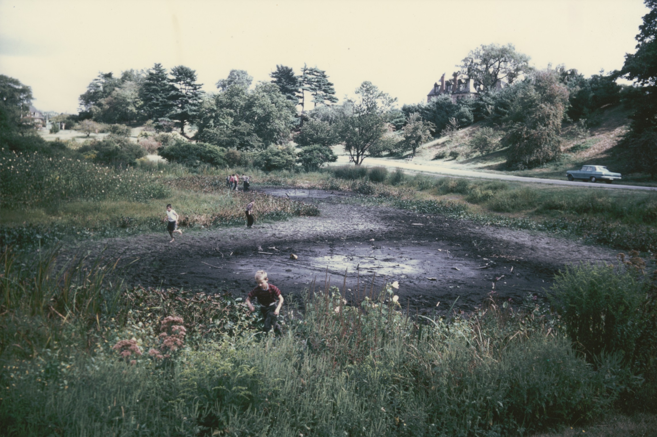 Dawson Pond dry in 1963.