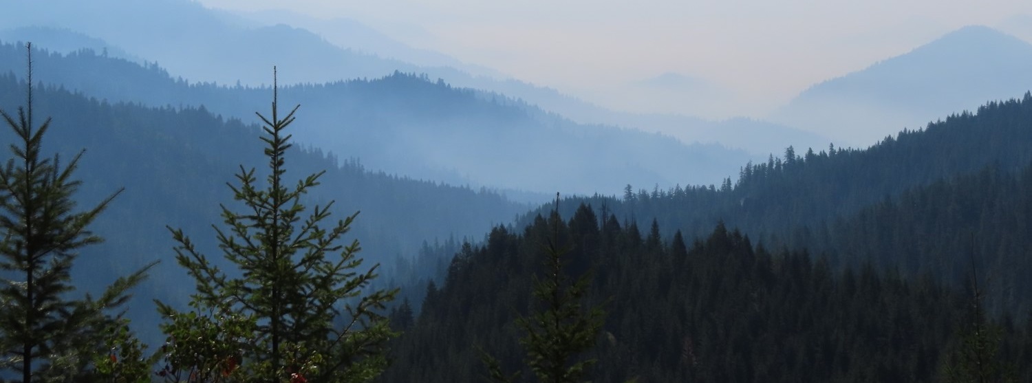 A view of mountains in Oregon.