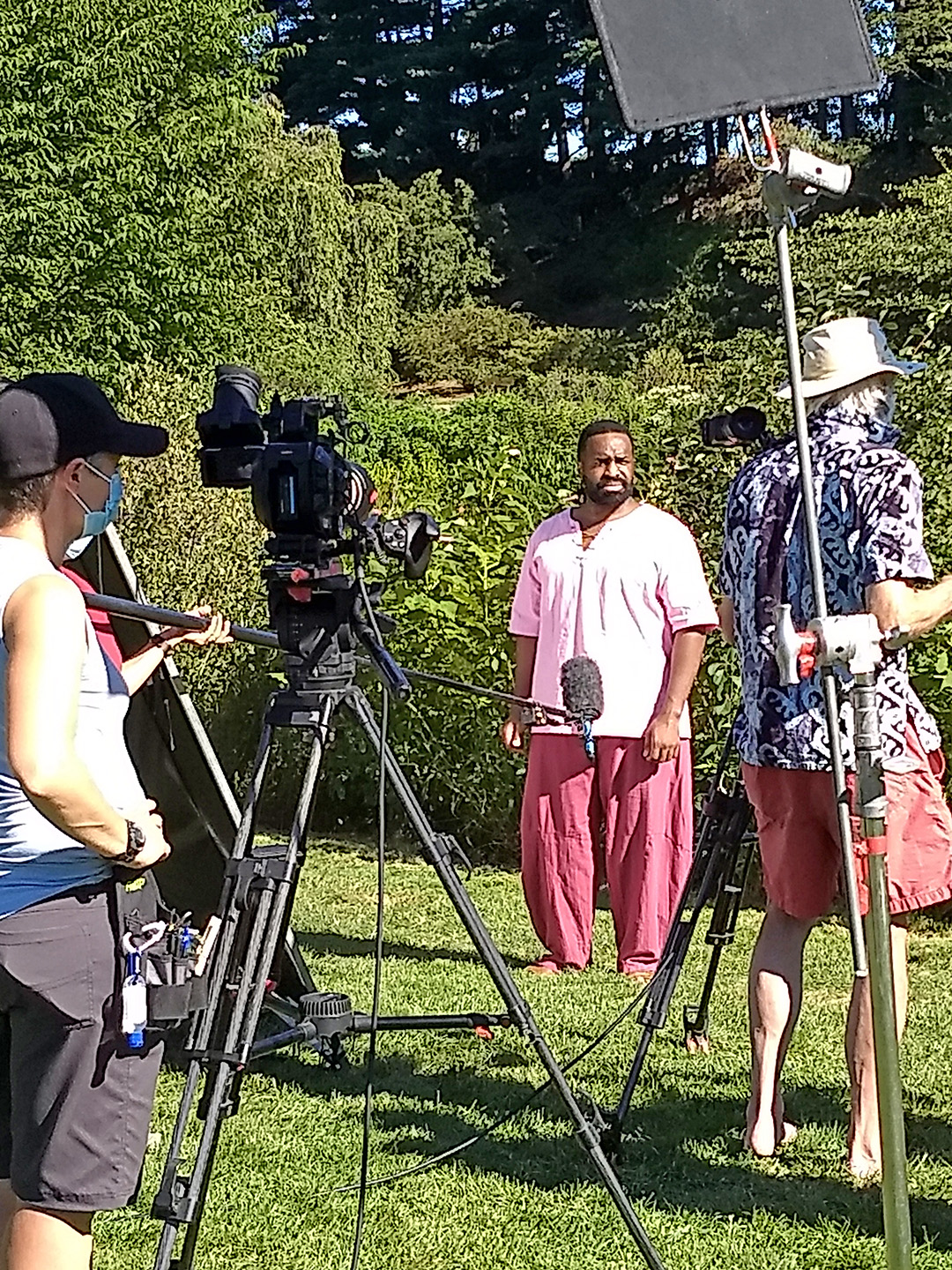 Actors' Shakespeare Project film in the Bradley Garden