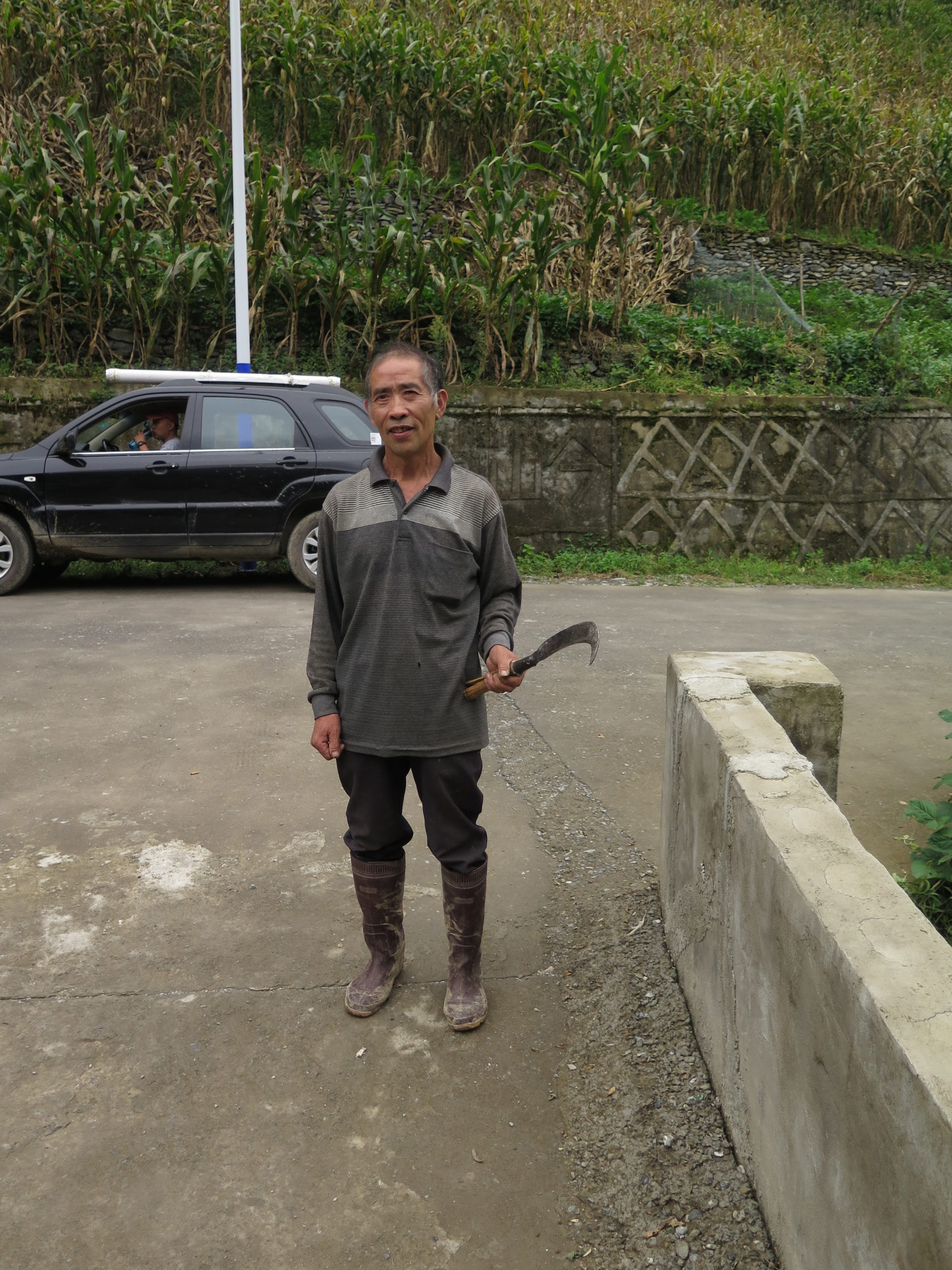 Mr. Xia, a farmer from Gao Nan Zhen, Chengkou.