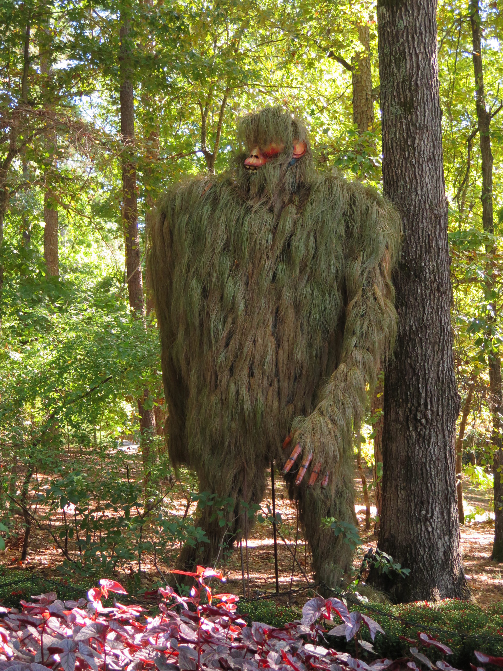 A greenery sasquatch from the Garvan Woodlands Garden near Hot Springs.