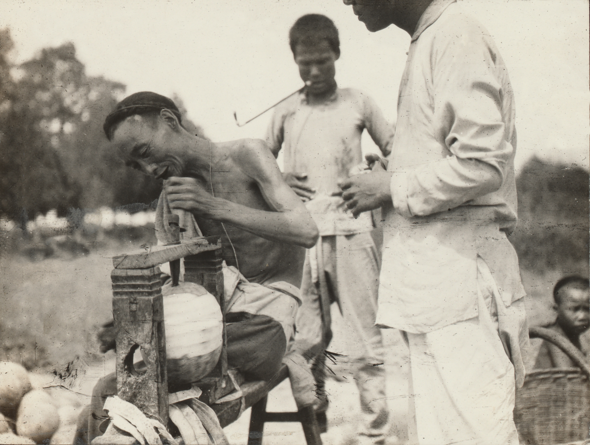 Preparation of watermelon (Citrullus vulgaris). 