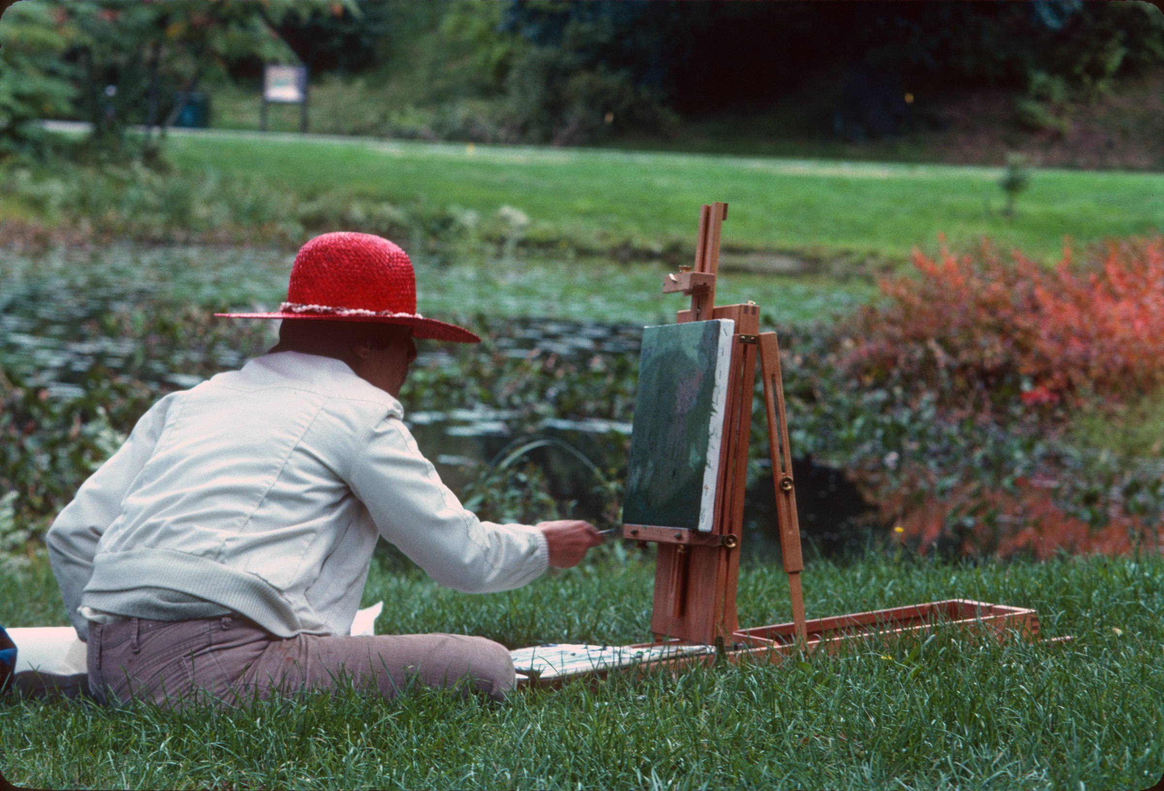 Pondside painter by Albert Bussewitz