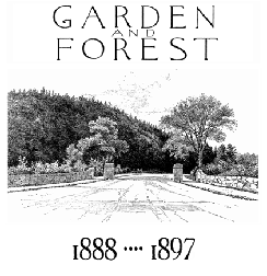 Garden and Forest masthead.