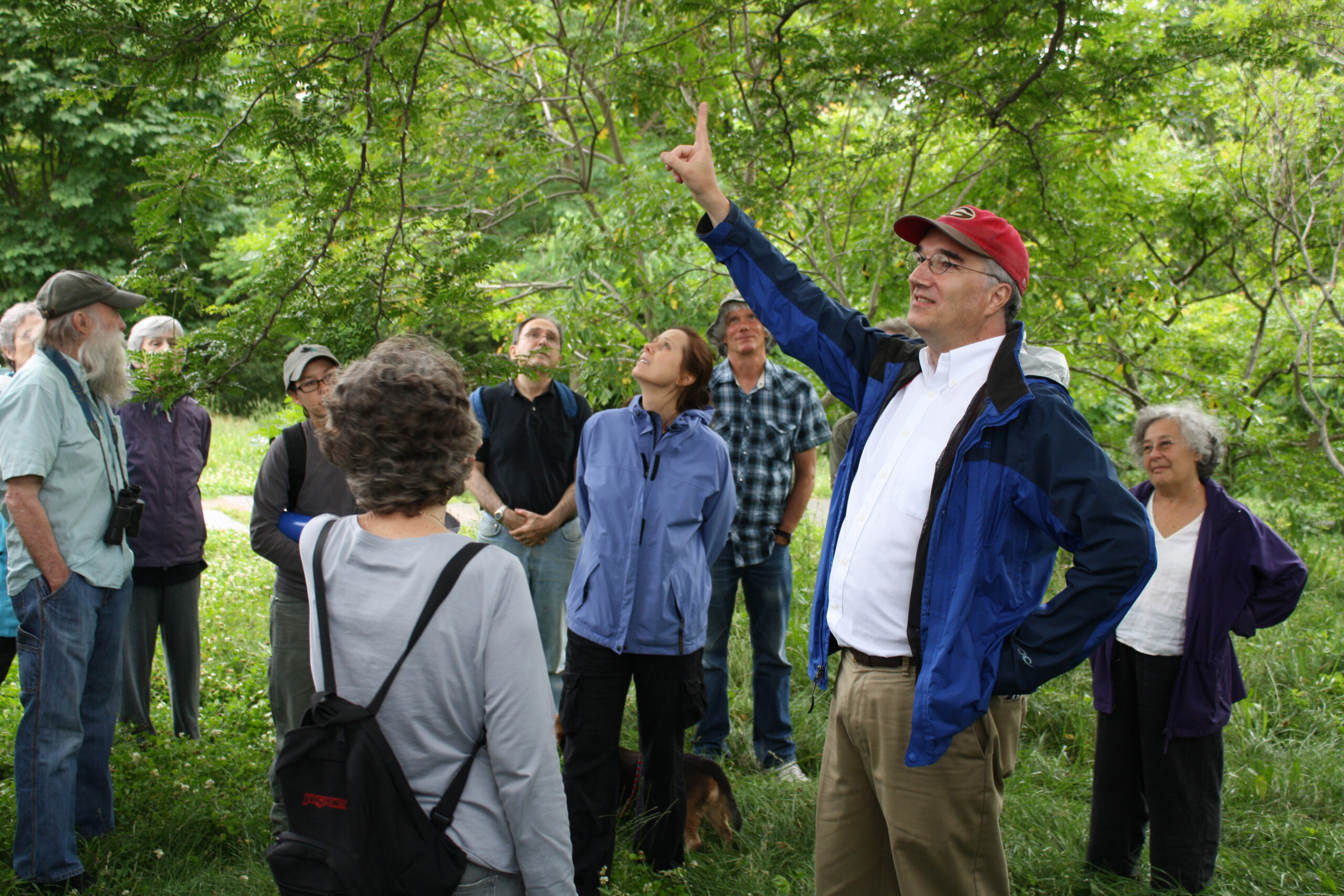 Ned Friedman leads a Tree Mob at the Arboretum