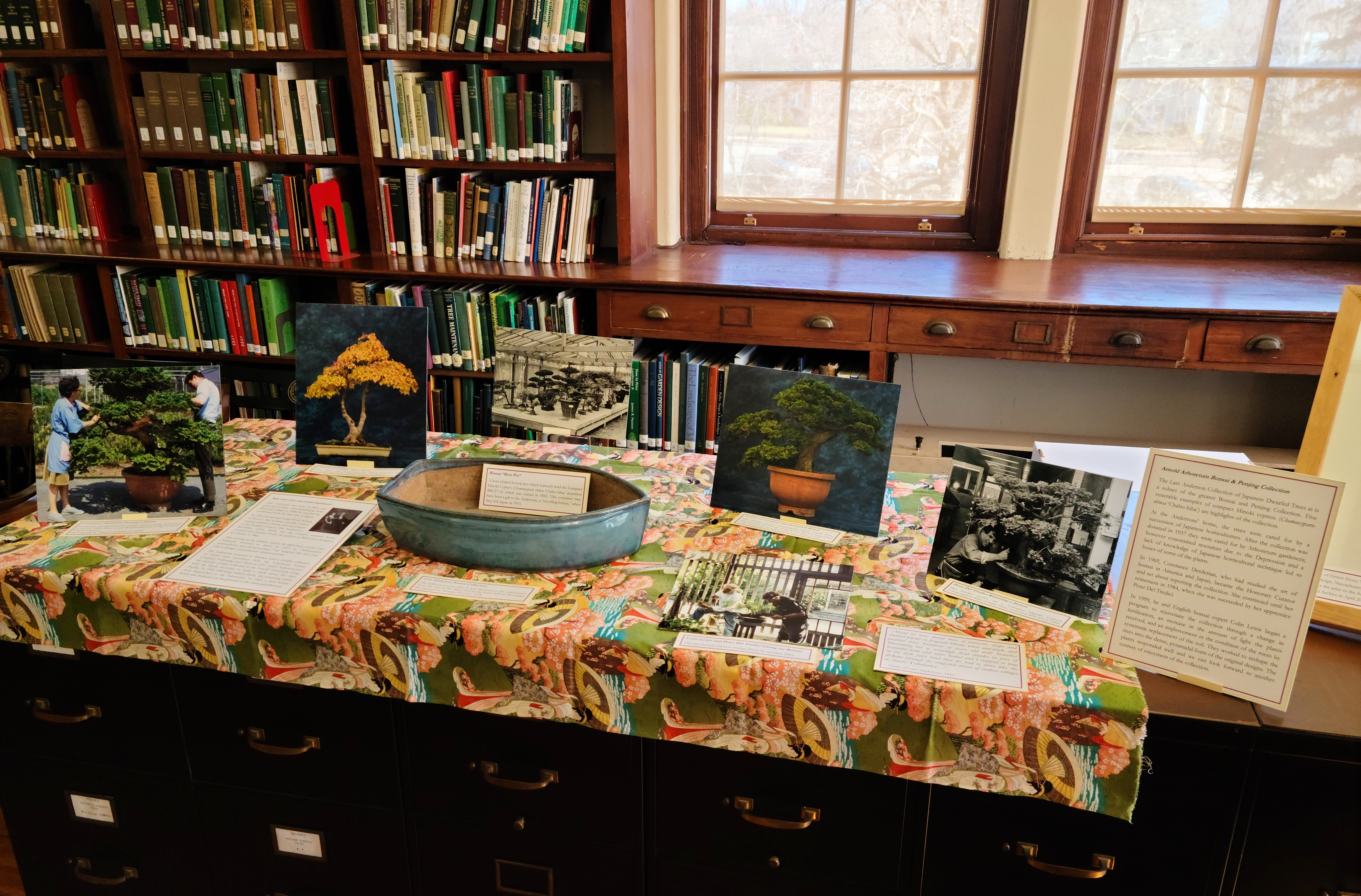 An exhibit of archival materials having to do with the Larz Anderson Bonsai Collection.
