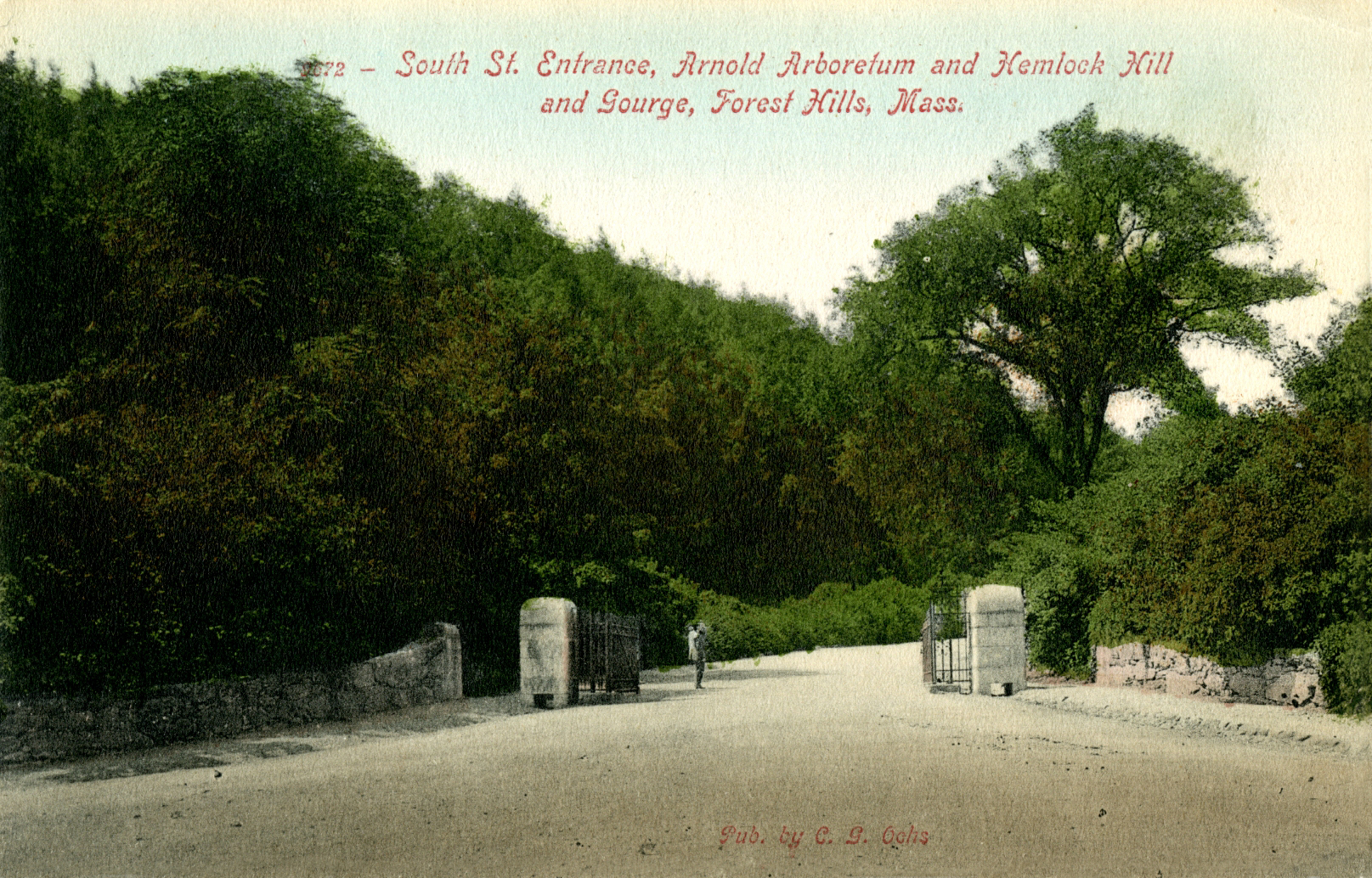 Picture postcard of South Street Gate, ca, 1910.