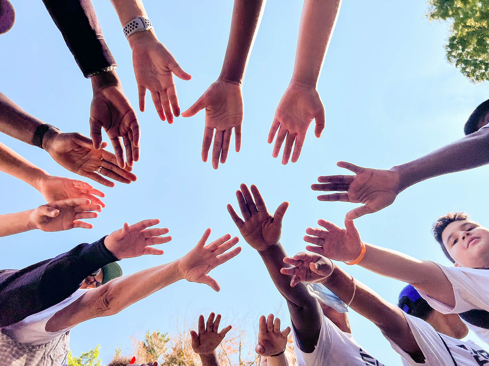 Arboretum Young Scientists show their hands