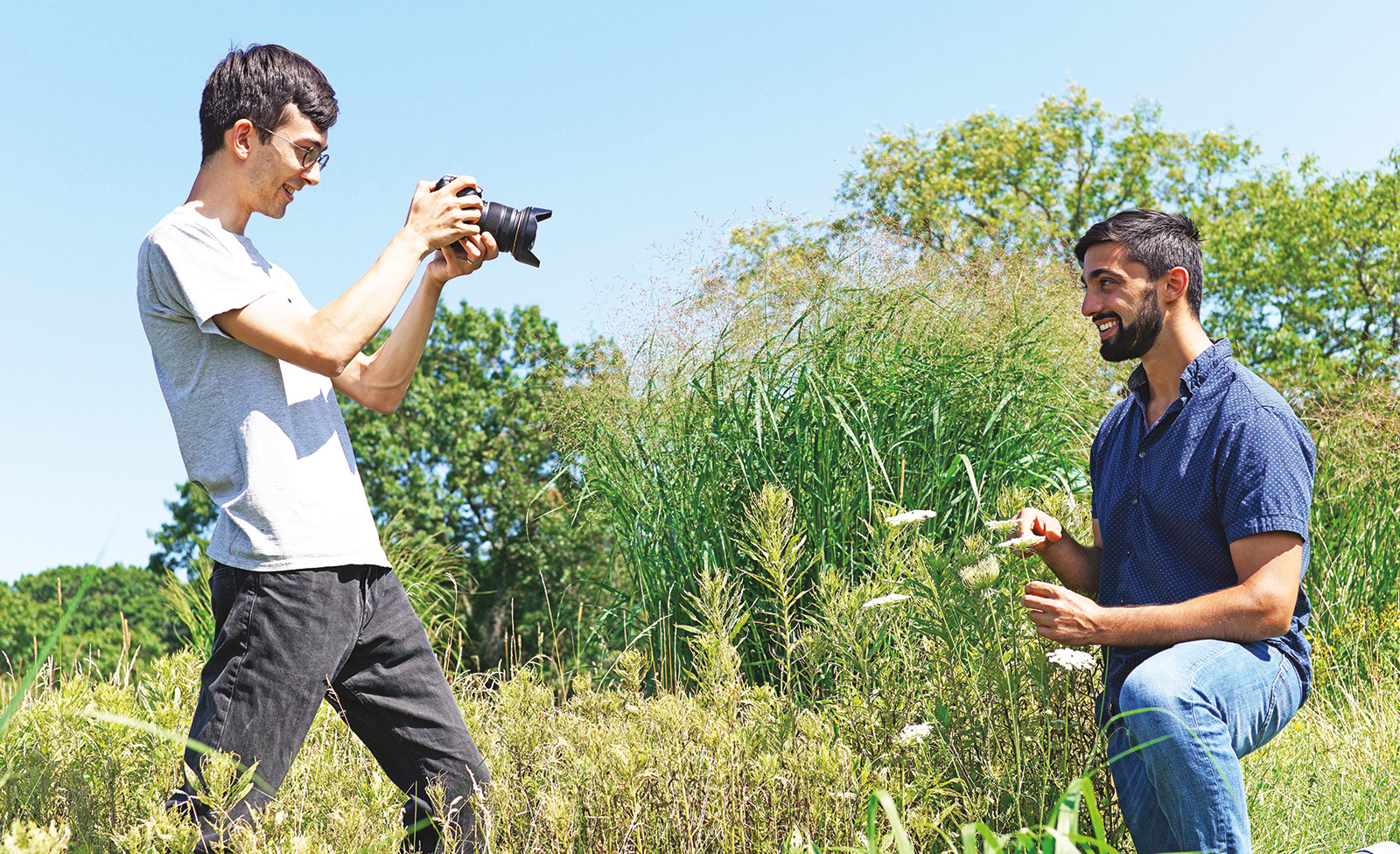 Researchers Ben Goulet-Scott and Jacob Suissa were recognized for their science media project, Let's Botanize!