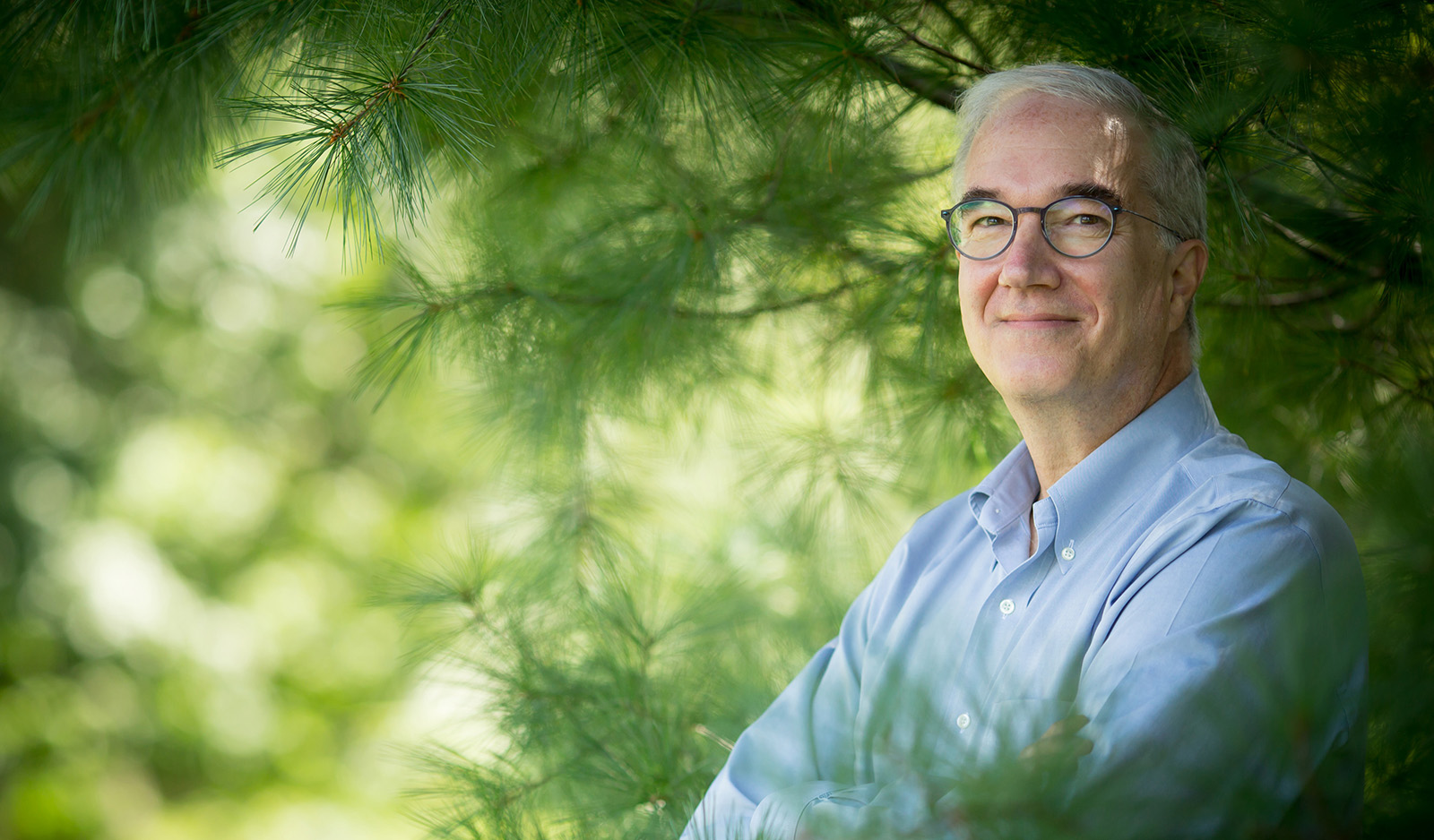 Ned Friedman in the Arnold Arboretum landscape