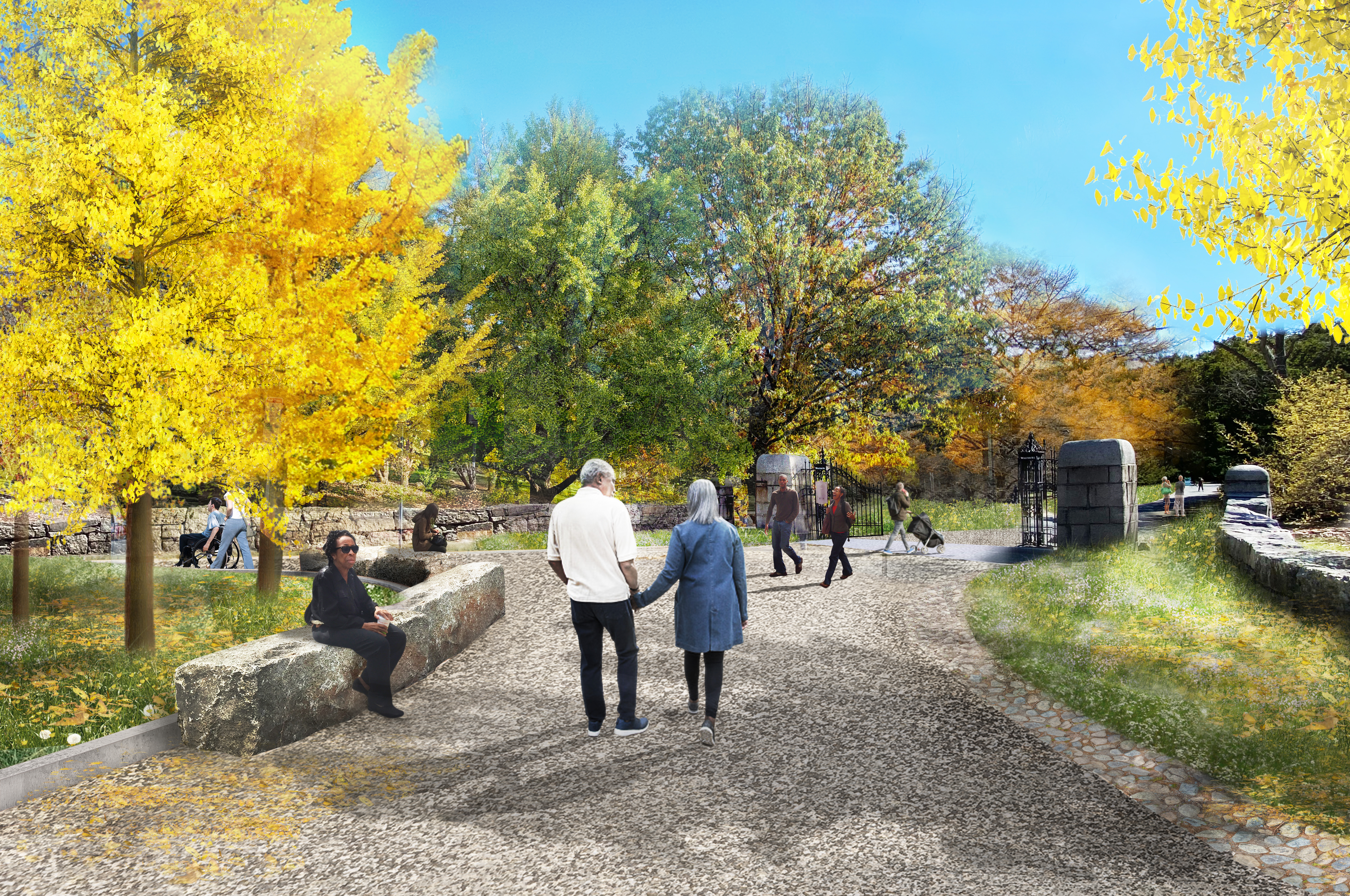 Rendering of proposed Walter Street Gate entrance
