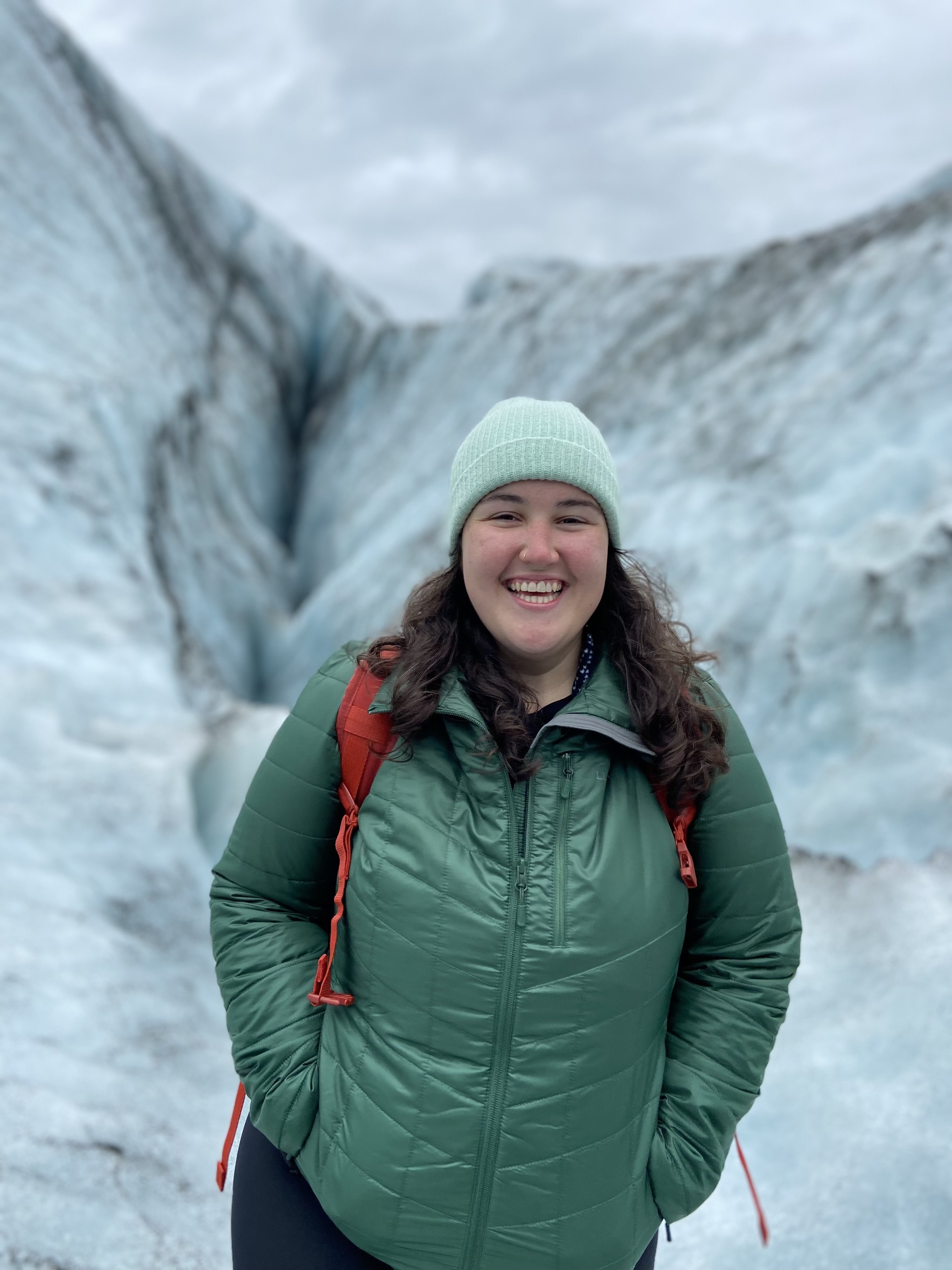 Image of Helen Murphy in a winter landscape